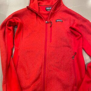 Women's Patagonia Better Sweater Hoodie, Cherry Red, Size M